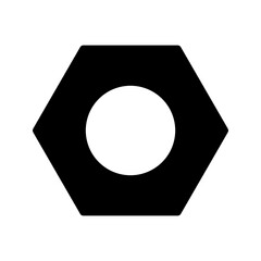 Nut and bolt icon color editable