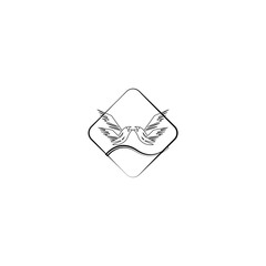 bird icon image illustration vector design line