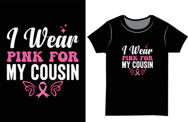 Breast cancer awareness T-shirt design. Gift t-shirt design for the family.