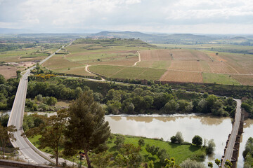 Mountain Landscape of La rioja, la guardia, spain, sky, clouds