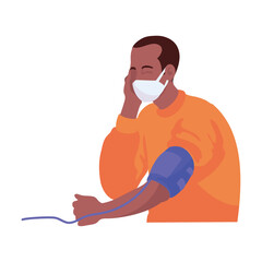 patient on medical examination