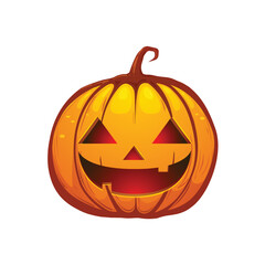 halloween pumpkin isolated on white