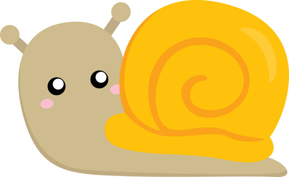 Cute Snail Animal Illustration Vector Clipart