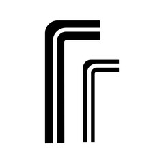 Allen Wrench - Plumbing Flat Icon color editable