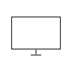 Computer monitor screen flat icon