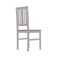 Realistic Chair Illustration. 3D Render.