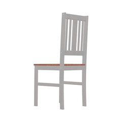 Realistic Chair Illustration. 3D Render.