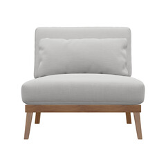 Realistic Chair Illustration. 3D Render.