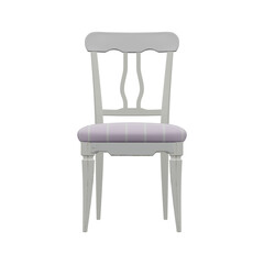 Realistic Chair Illustration. 3D Render.