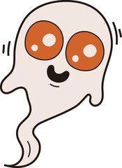 Halloween Holiday Cute Ghost Icon Element
