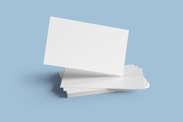 Business Card Blank 3D Render for Mockup