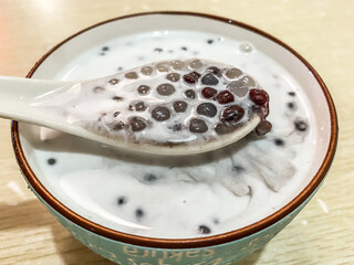 Hong Kong Sugar Water Coconut Milk Red Bean Sago