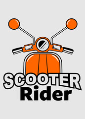 SCOOTER CARTOON ART
