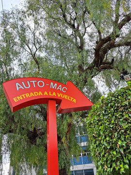Mexico State, Mexico - Jul 12 2022: McDonald's, the hamburger and fast food restaurant, launches an expansion and digitization plan, apart from the fact that AutoMac and delivery gained strength