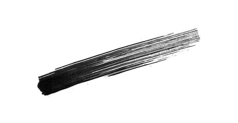 black acrylic paint strokes for design elements. artistic brush strokes for ornament and lower...