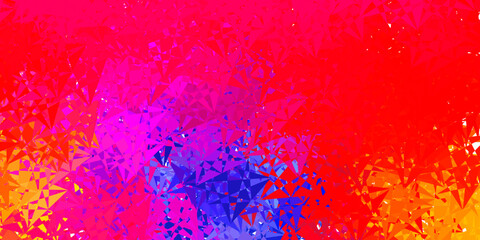 Obraz premium Light multicolor vector texture with random triangles.