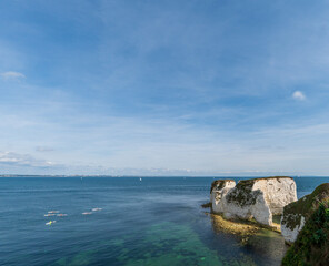 Old Harry Rocks in Dorset. Part of the Jurassic coast, a world heritage site