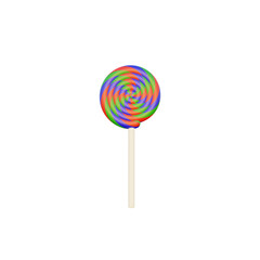 rainbow colored lollipop