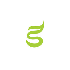 S Leaf Logo Nature