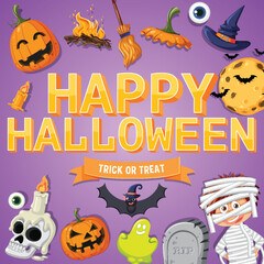 Happy Halloween Poster Template