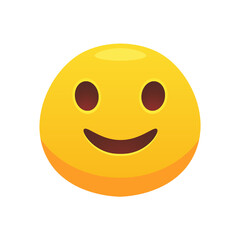 Feeling expression. Face emoji icon for web design. Cartoon yellow emotion circle icon