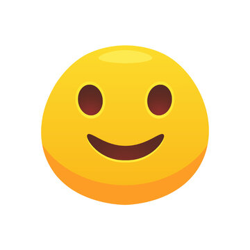 Feeling expression. Face emoji icon for web design. Cartoon yellow emotion circle icon