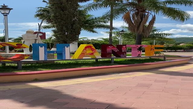 Letrero de el chante, jalisco, mexico