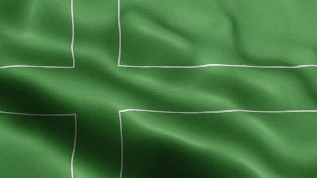 Flag Of Ladonia - Ladonia Flag High Detail - National flag Ladonia wave Pattern loopable Elements - Fabric texture and endless loop - Highly Detailed Flag - The flag of fluttering in the wind