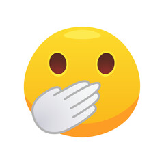 Emoji face flat icon for web design. Cartoon yellow emotion circle icon smiling, laughing and crying isolated vector