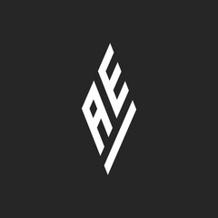 Spear Head Letter AE Logo