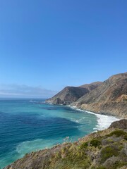 view of the coast of big sur, california