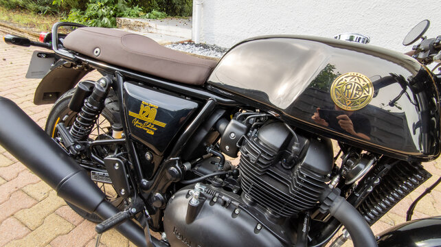 Royal Enfield 650 logo brand and text sign gas tank fuel gt continental interceptor 120 th motorcycle limited edition