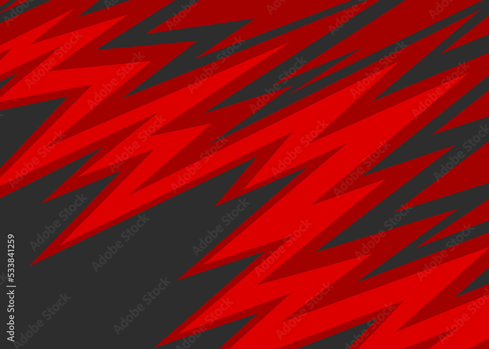 Poster abstract background with gradient zigzag pattern