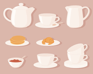 Tea party and dessert sweets.