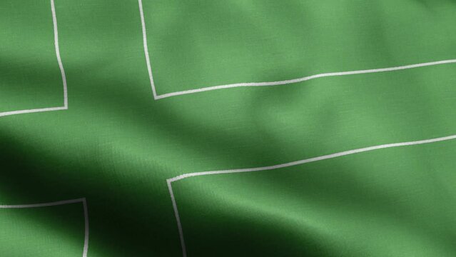 Flag Of Ladonia - Ladonia Flag High Detail - National flag Ladonia wave Pattern loopable Elements - Fabric texture and endless loop - Highly Detailed Flag - The flag of fluttering in the wind