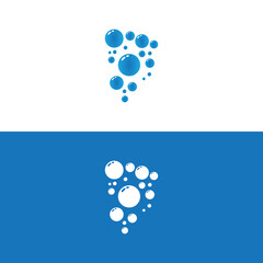 Natural realistic bubble illustration vector design