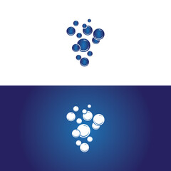 Natural realistic bubble illustration vector design