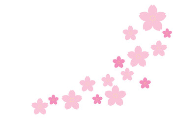 桜の背景　ベクター　eps
