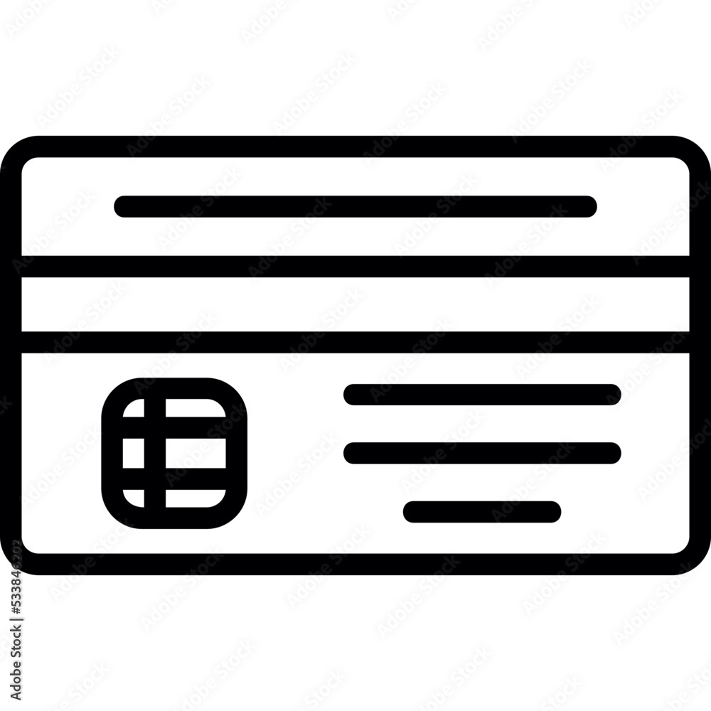 Wall mural credit card icon