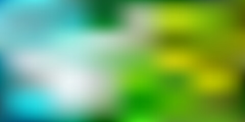 Light blue, green vector gradient blur layout.