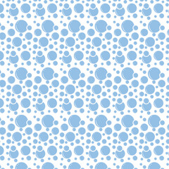 Fototapeta na wymiar Soap bubbles seamless pattern. Vector background
