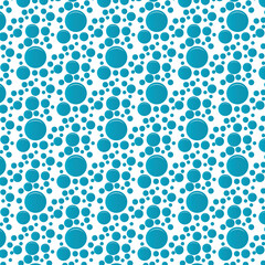 Soap bubbles seamless pattern. Vector background