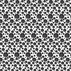 Soap bubbles seamless pattern. Vector background