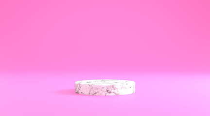 3d illustration render marble texture podium with beautiful purple background 3d illustration rendering
