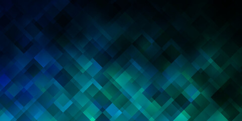 Light Blue, Green vector pattern in square style.