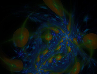 Imaginatory fractal abstract background Image