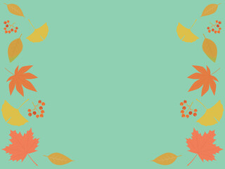 秋イメージの背景素材　秋の植物