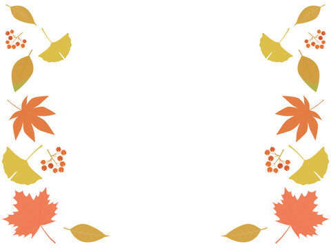 秋イメージの背景素材　秋の植物