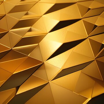 Luxury gold background with geometric shapes. © ECrafts
