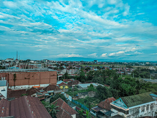 Naklejka premium view of the city of the city